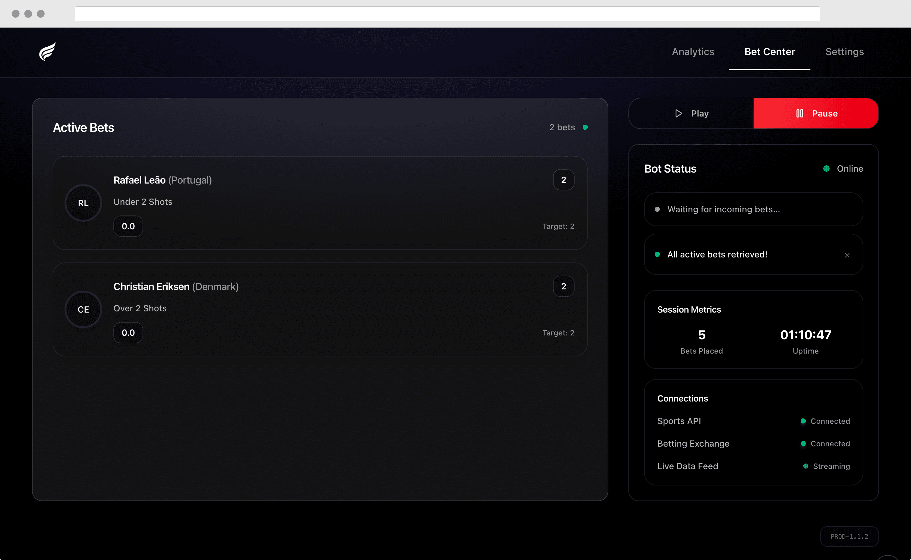 AI-Powered Props Interface